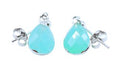 Boucles d'oreilles Argent 925 'Ondée Argentée' - Amazonite
