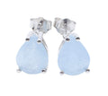 Boucles d'Oreilles Argent 925 Poinçon | Aigue Marine Naturelle Taille Larme – Sérénité, Ocean & Élégance