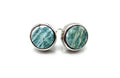 Boucles d'Oreilles Argent 925 Poinçon | Amazonite Brute Naturelle – Harmonie, Liberté & Authenticité