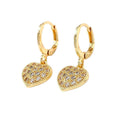 Boucles d'Oreilles Petit Cœur Doré — Élégance Minimaliste Plaquées Or