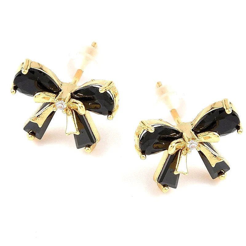 Boucles d'Oreilles Nœud Dorées – Élégance Intemporelle Plaquée Or Fin
