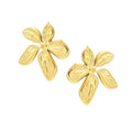 Boucles d'Oreilles Fleur Dorées – Plaqué Or 18 Carats | Élégance Intemporelle
