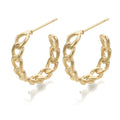 Boucles d'Oreilles Dorées Femme – Élégance Intemporelle 20mm | Plaqué Or 1 Micron