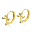 Boucles d'Oreilles Croix Zirconiums – Bijou Doré Spirituel & Élégant