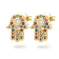 Boucles d'Oreilles Main de Fatma – Protection & Élégance Orientale