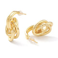 Boucles d'Oreilles Nœud Dorées – Élégance & Raffinement au Quotidien