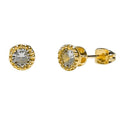 Boucles d'Oreilles Clous Dorées 7mm – Élégance Intemporelle