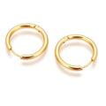 Petites Créoles Dorées 13mm – Boucles d'Oreilles Femme Plaquées Or