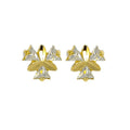 Boucles d'Oreilles Trident Dorées – Plaqué Or 1 Micron | 10 mm