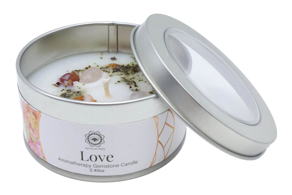 Bougie Green Tree 'Amour' Quartz Rose + Rose 70g