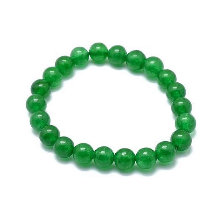 Bracelet Jade Malaisie Pierre Naturelle 10 mm – Élastique Unisexe
