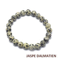 Bracelet Jaspe Dalmatien Pierre Naturelle 6mm – Homme & Femme
