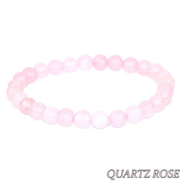 Bracelet Quartz Rose – Pierre Naturelle 6mm – Homme & Femme