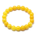 Bracelet Jade Jaune 6 mm – Pierre Naturelle Élastique