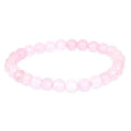 Bracelet Quartz Rose Pierre Naturelle 10 mm – Élastique Unisexe