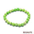 Bracelet Régalite Verte Pierre Naturelle 8 mm – Élastique Unisexe