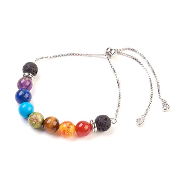 Bracelet 7 Chakras Pierre Naturelle 8mm – Homme & Femme