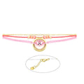 Bracelet Acier 316 Pierre Naturelle – Fil Nylon Rouge & Rose