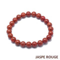 Bracelet Jaspe Rouge Pierre Naturelle 8 mm – Élastique Unisexe