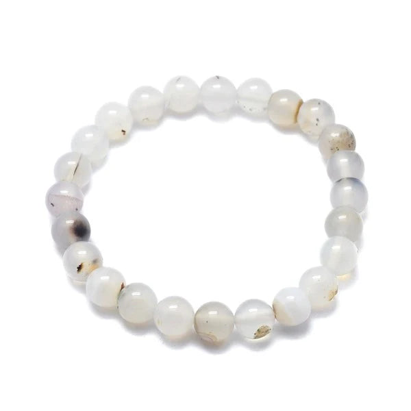 Bracelet Agate Naturelle 10mm – Homme & Femme