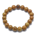 Bracelet Dentelle de Bois 6 mm – Pierre Naturelle Élastique
