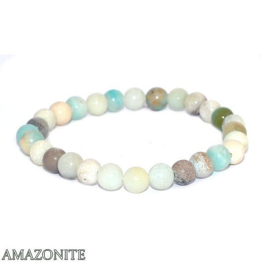 Bracelet Amazonite – Pierre Naturelle 6mm – Homme & Femme