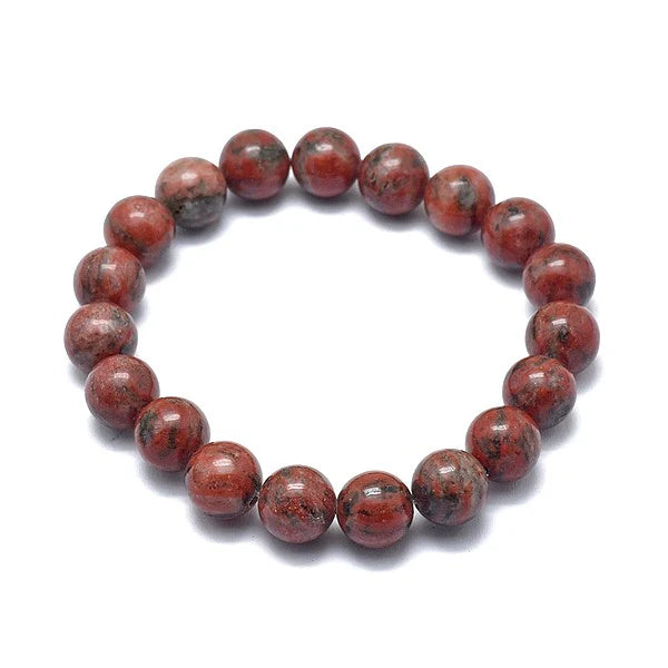 Bracelet Jaspe Kiwi Pierre Naturelle 8mm – Homme & Femme