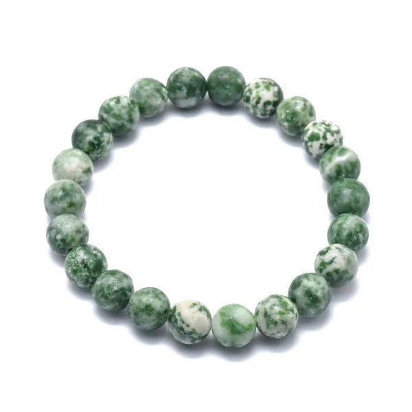 Bracelet Jaspe Vert Pierre Naturelle 8mm – Homme & Femme