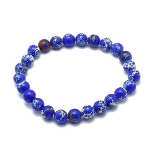Bracelet Régalite Bleu Pierre Naturelle 6mm – Homme & Femme