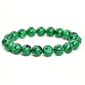 Bracelet Malachite Pierre Synthétique 10 mm – Élastique Unisexe