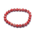 Bracelet Régalite Rouge Pierre Naturelle 10 mm – Élastique Unisexe