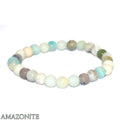 Bracelet Amazonite Pierre Naturelle 8 mm – Élastique Unisexe