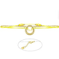 Bracelet Acier 316 Pierre Naturelle – Fil Nylon Vert & Jaune