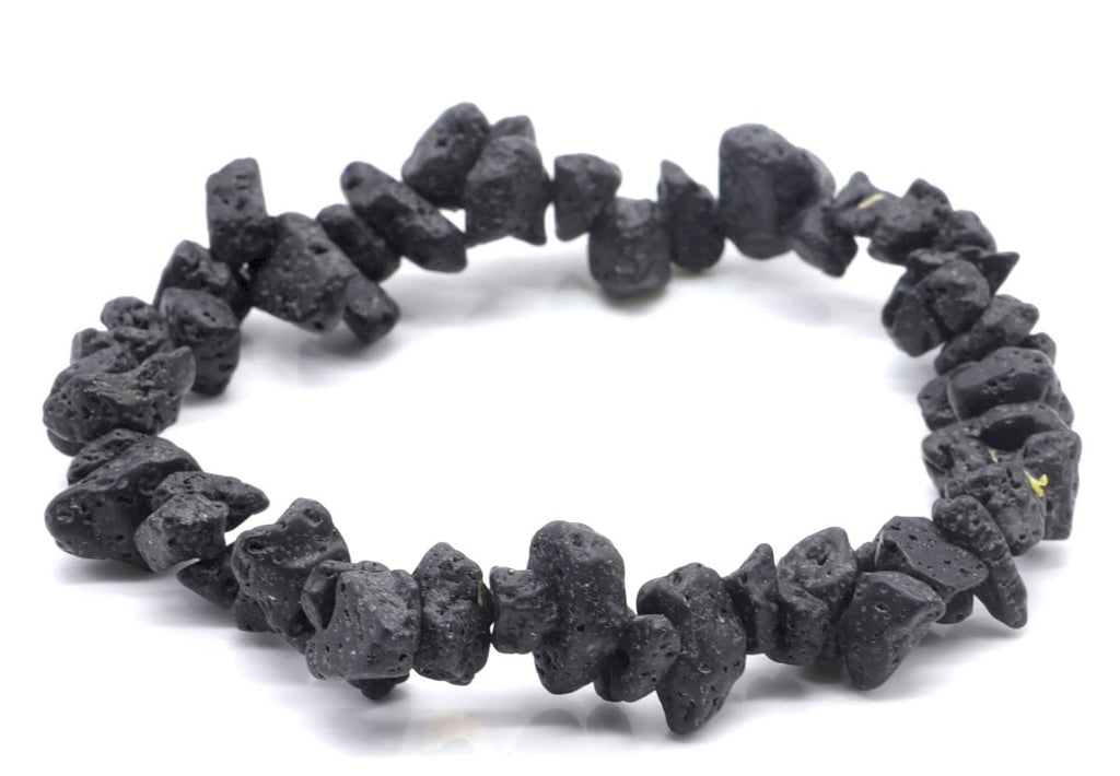 Bracelet Baroque Pierre de Lave – Pierre Naturelle
