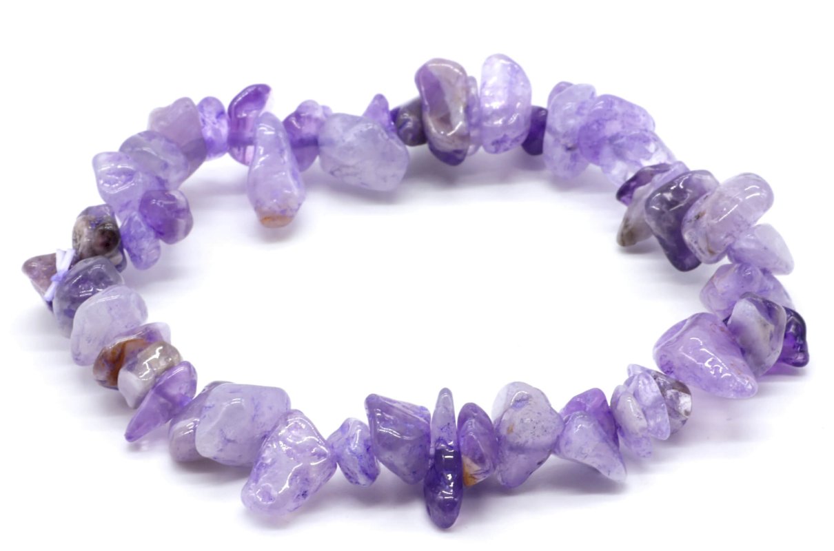 Bracelet Baroque Améthyste 'A'