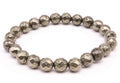 Bracelet Pyrite – Perles Facettées 8mm