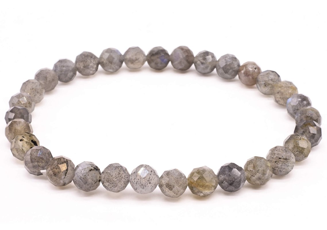 Bracelet Labradorite – Perles Facettées 6mm