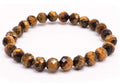 Bracelet Œil de Tigre – Perles Facettées 8mm