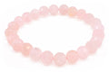 Bracelet Quartz Rose – Perles Facettées 8mm