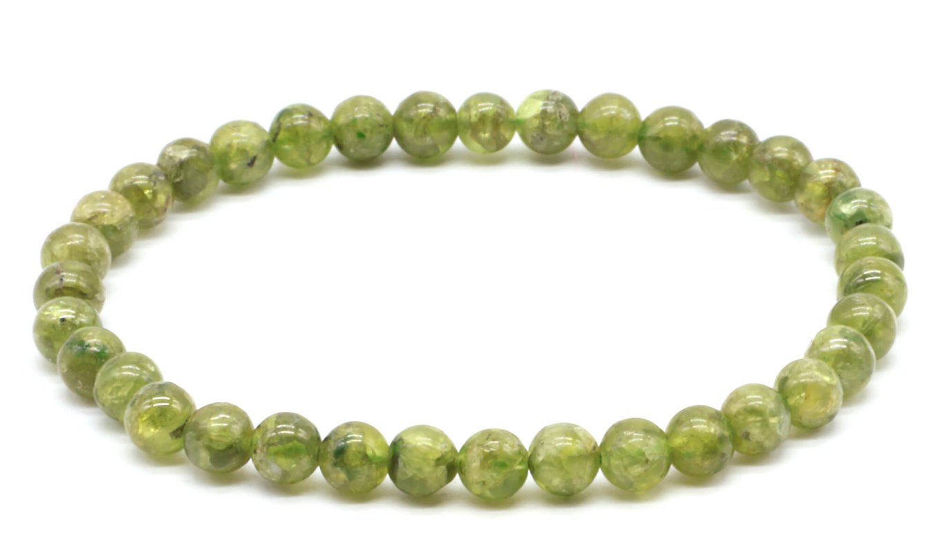 Bracelet Péridot – Perles 5-6mm