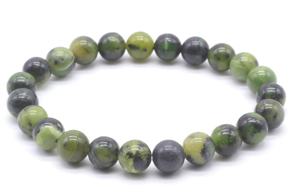 Bracelet Jade Néphrite – Perles Naturelles 8mm