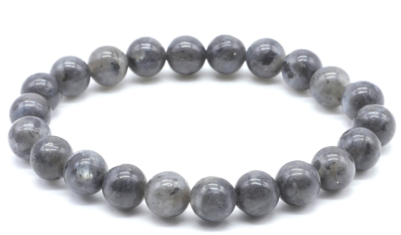 Bracelet Larvikite – Perles 8mm