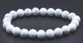 Bracelet Howlite Blanche – Perles 8mm