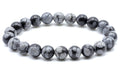 Bracelet Obsidienne Neige – Perles 8mm