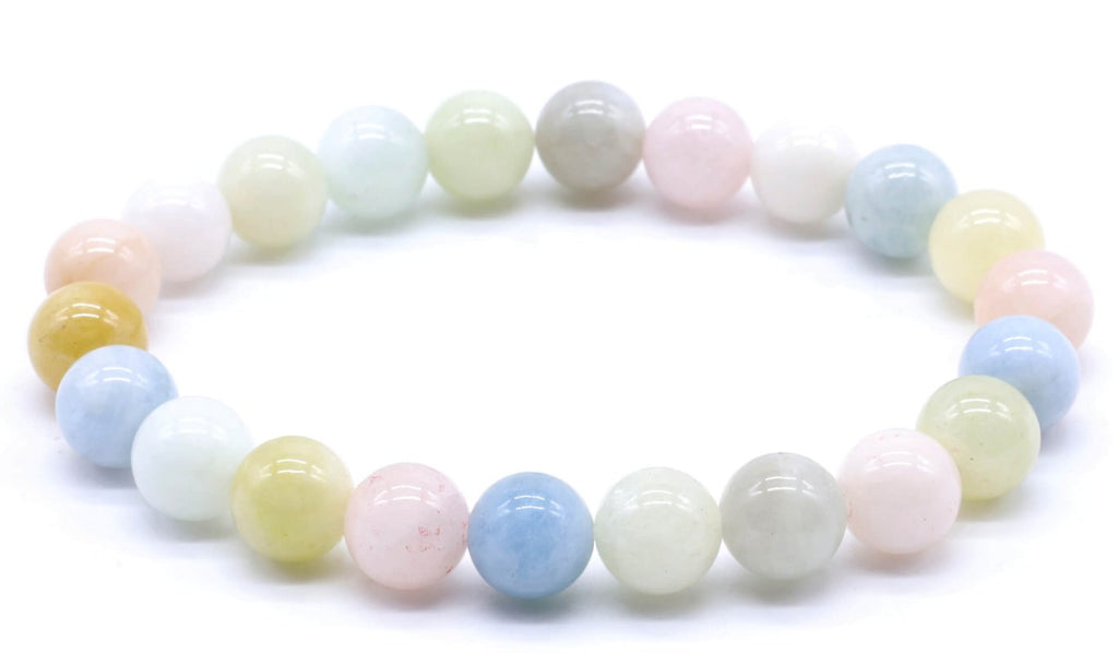 Bracelet Morganite – Perles 8mm