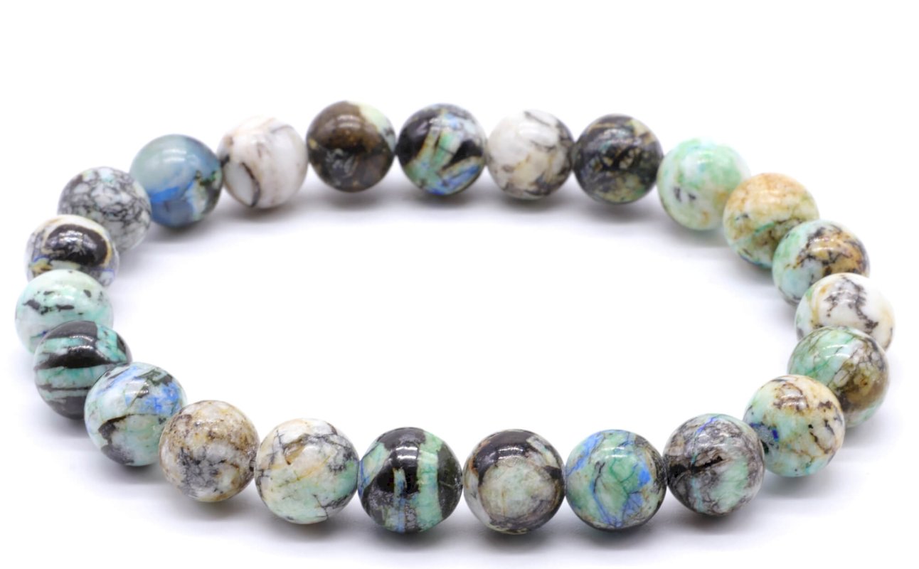 Bracelet Baryte 'AAA' perles 8mm