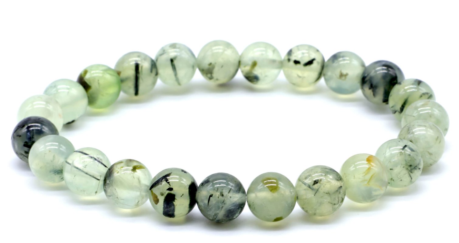 Bracelet Prehnite – Perles 8mm
