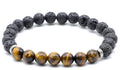 Bracelet Homme Tigre & Lave 7-Mix – Perles 8mm