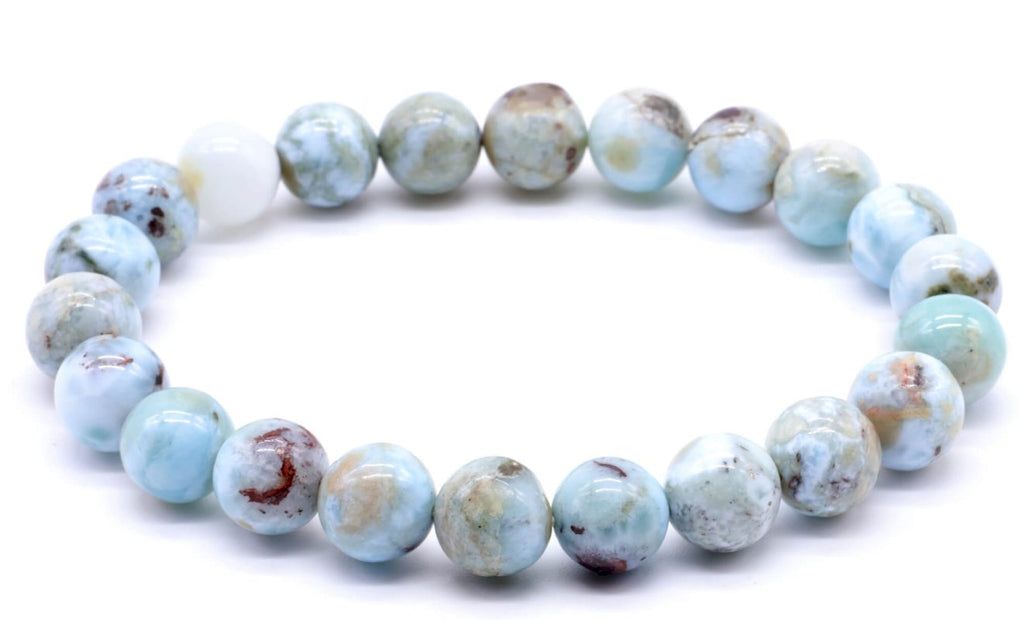 Bracelet Larimar – Perles 8mm