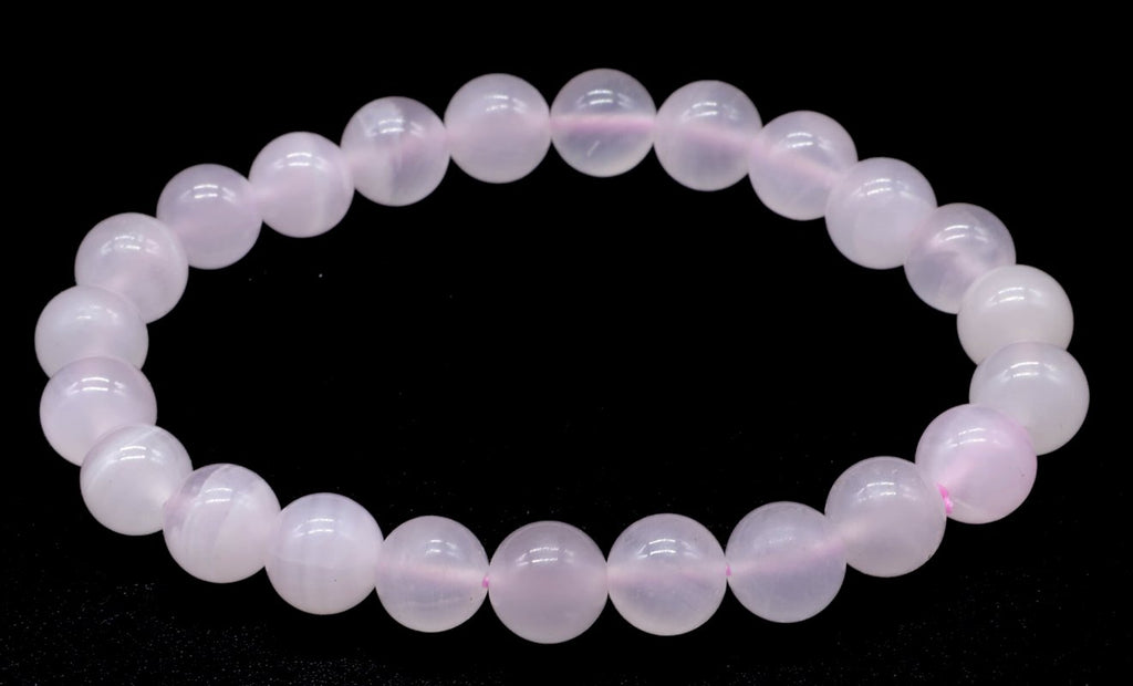 Bracelet Calcite Rose – Perles 8mm